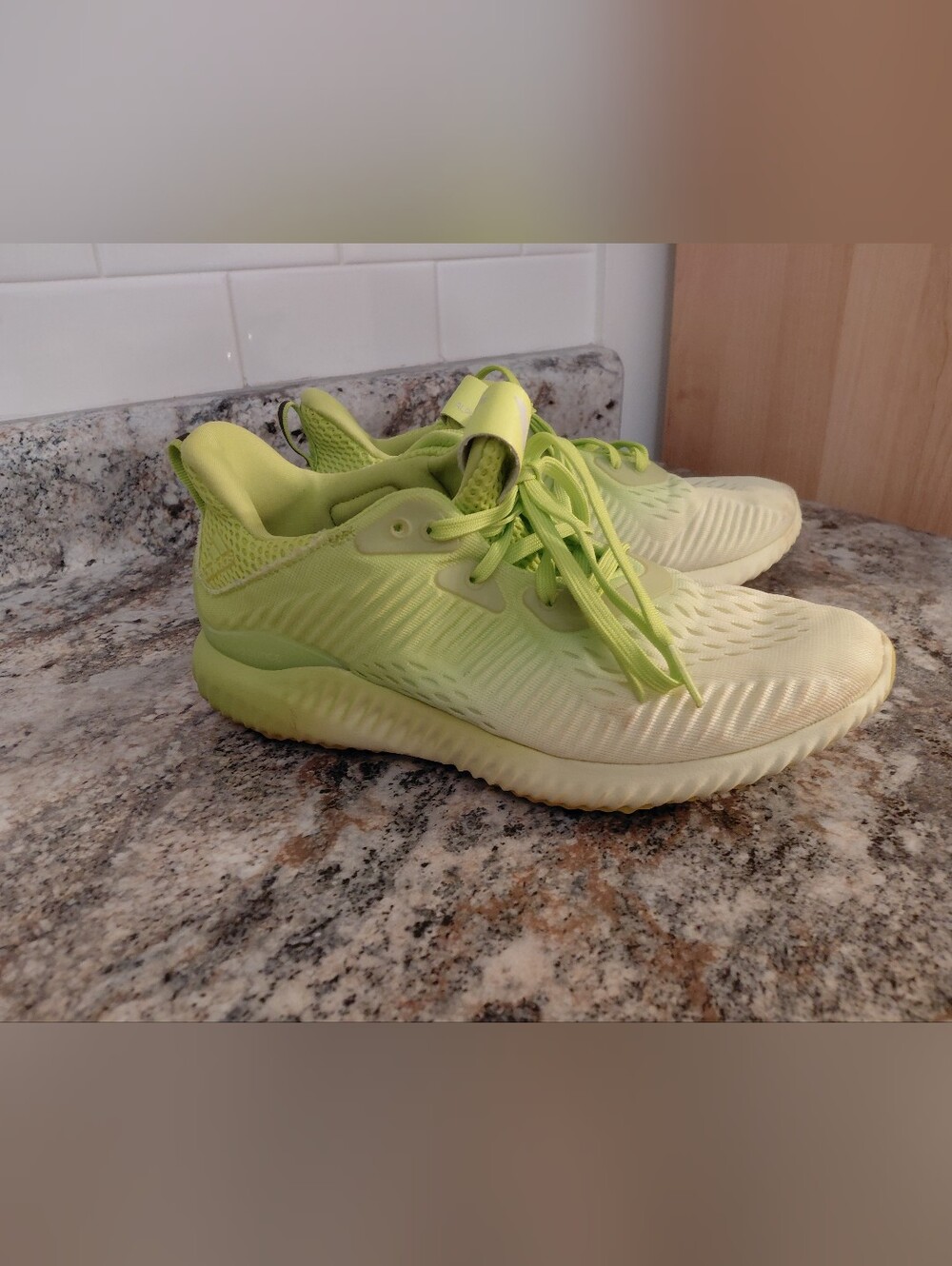 adidas Alphabounce Women's Lime Green Athletic Sneakers Shoes